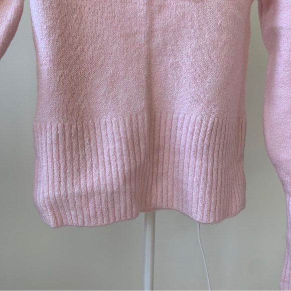 Mango light pink square neck sweater, new wo tag, barbiecore balletcore style - Picture 7 of 7